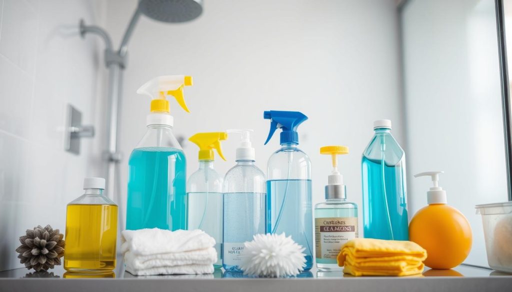 Imagem de produtos de limpeza para box de vidro Imagem de produtos de limpeza para box de vidro